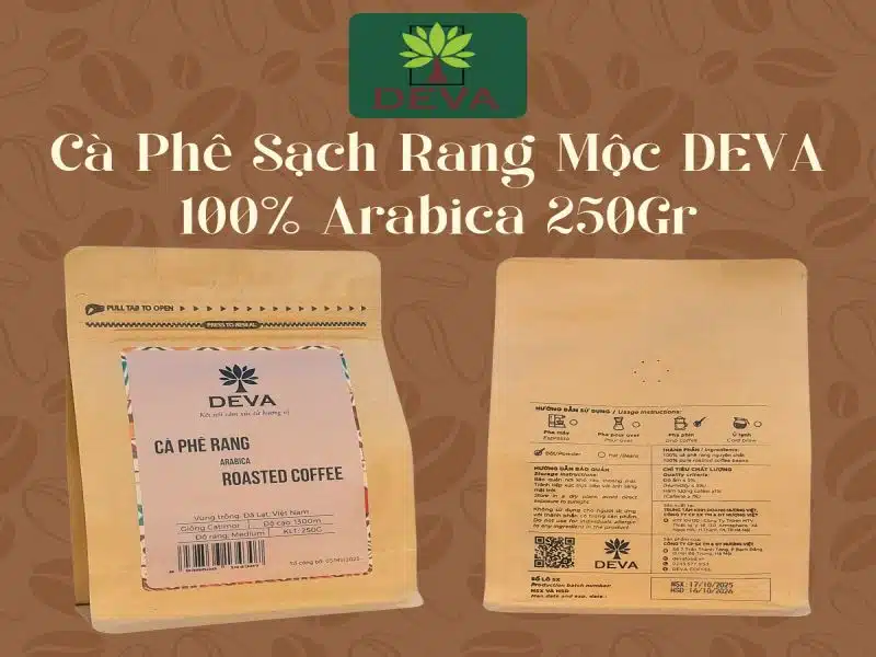 cà phê sạch arabica rang light / medium 250gr 6 cà phê sạch arabica 250gr rang light medium